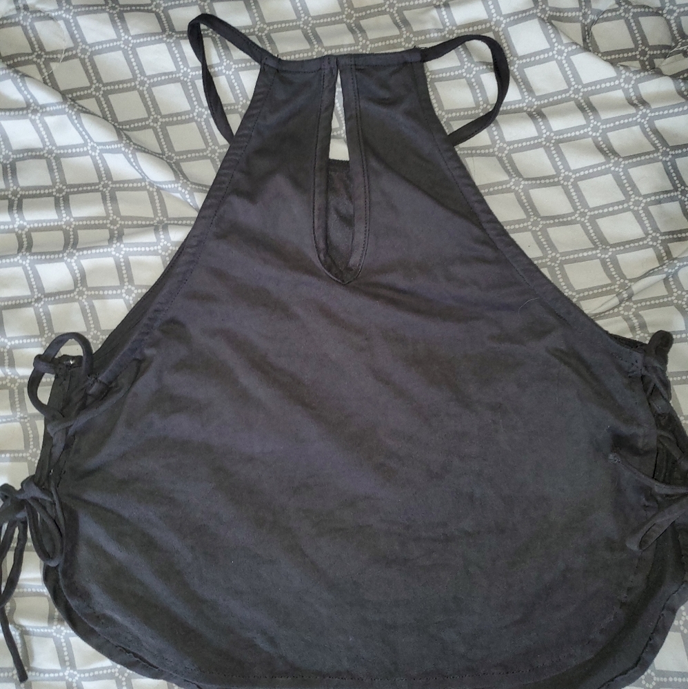 Charlotte Russe suede crop top